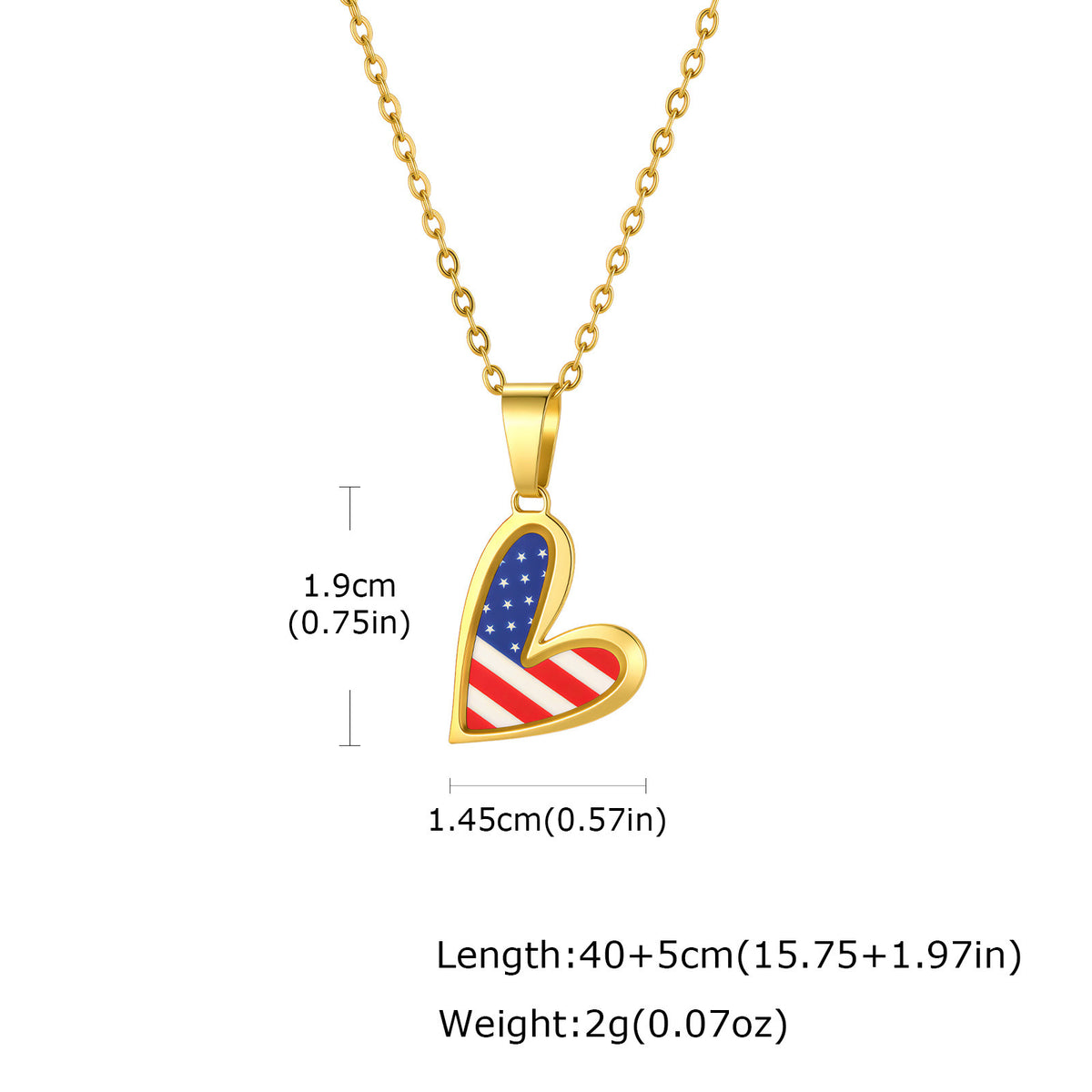 Men And Women Flag Stainless Steel Necklace