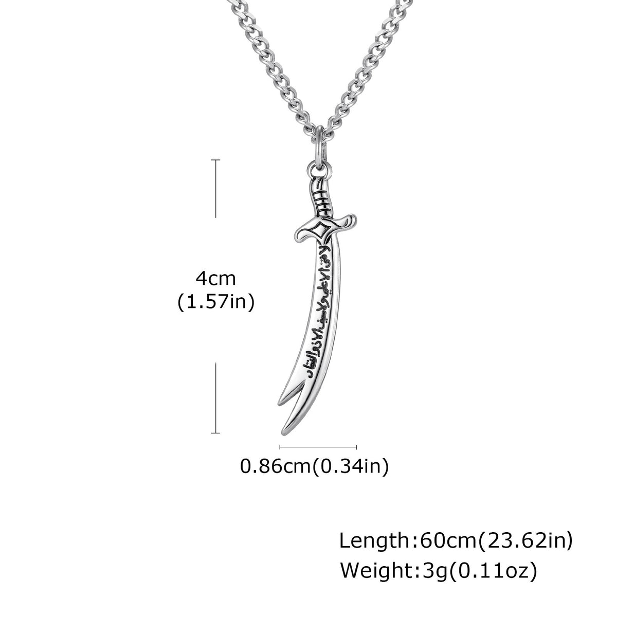 Sword Stainless Steel Pendant