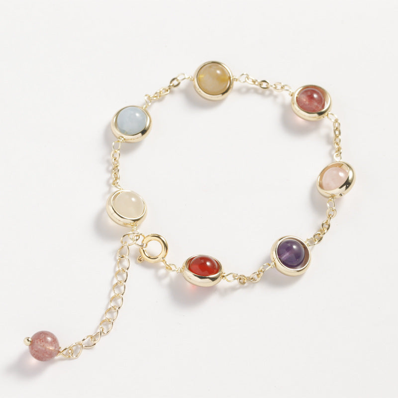 Fortune's Favor Sterling Silver Crystal Bracelet