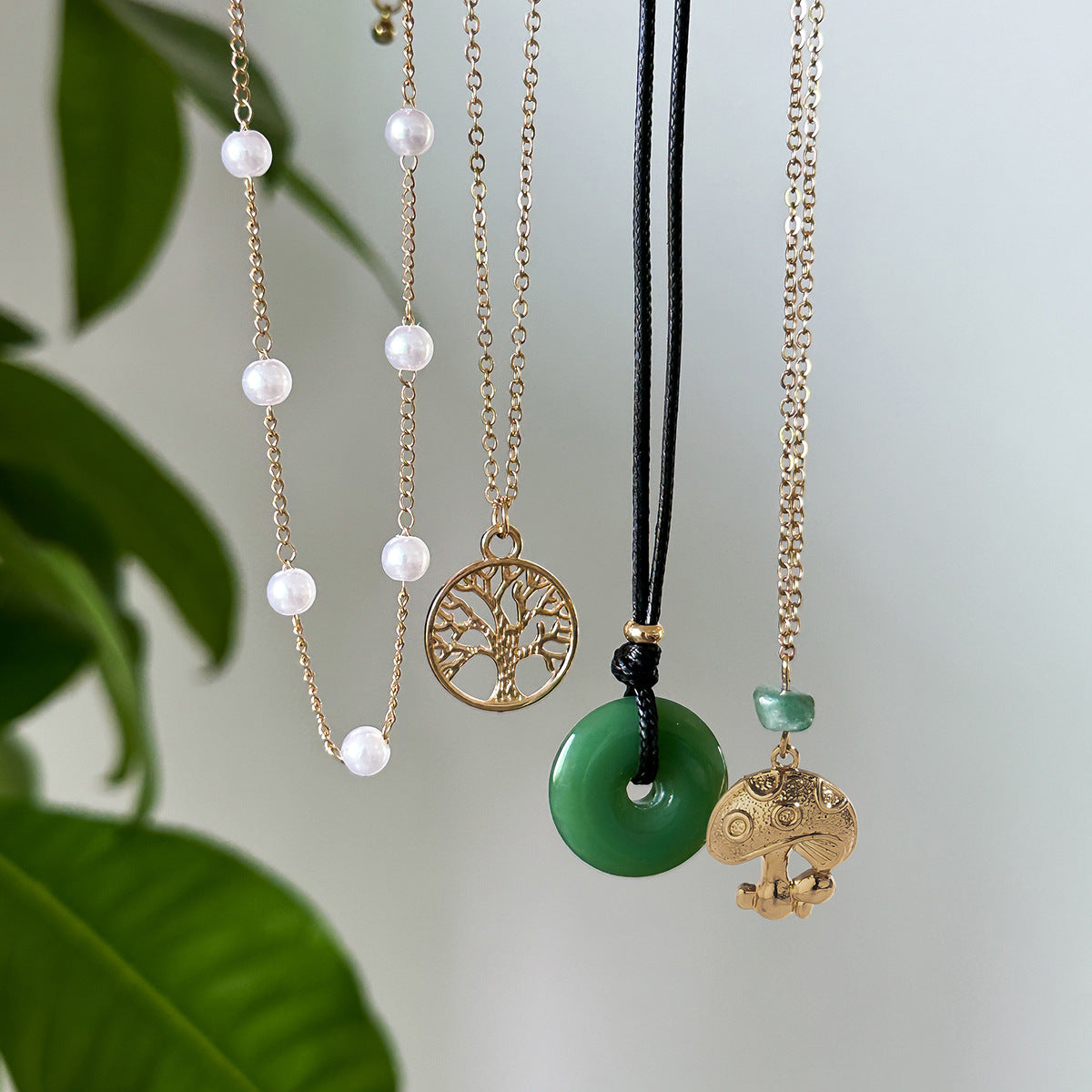 Vintage Devil's Eye and Turquoise Pendant Necklace