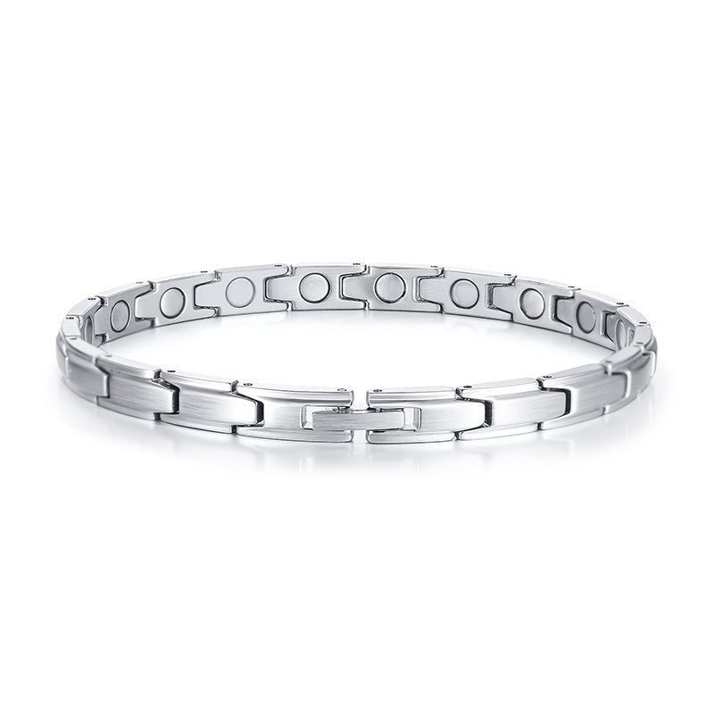 Stainless Steel Magnet Bracelet Stylish Simple Women's Bracelet