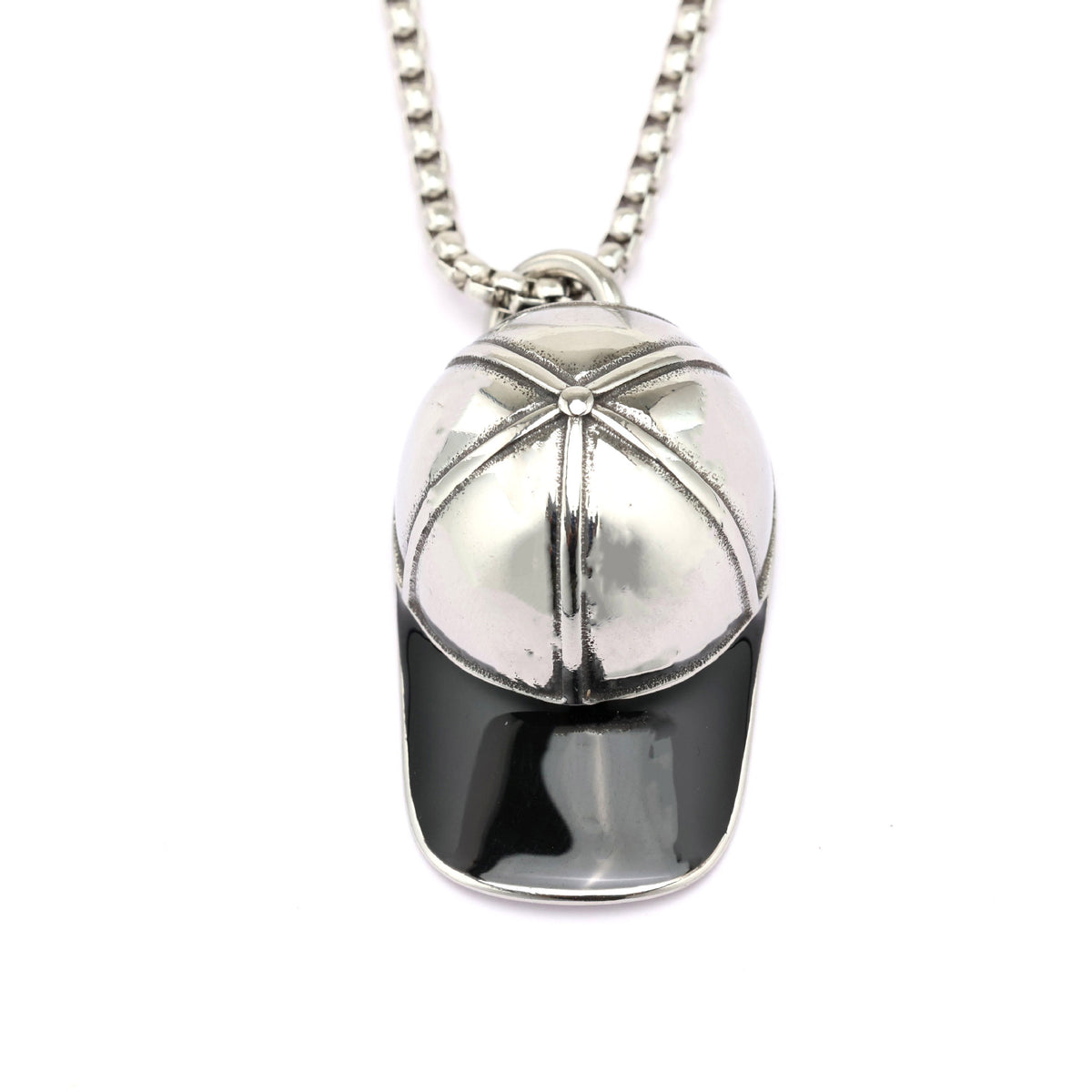Vintage Stainless Steel Men's Pendant Necklace