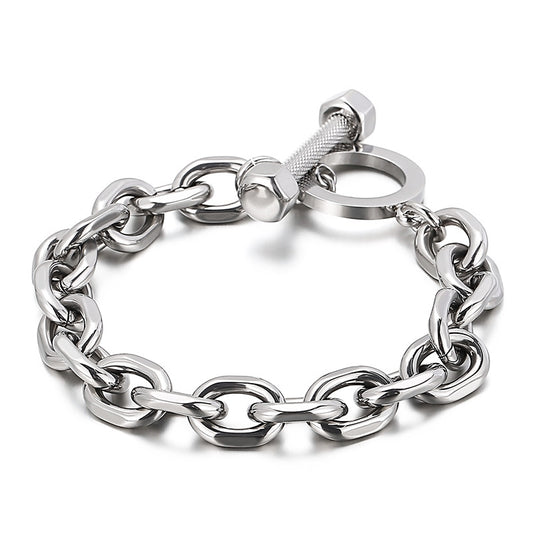 Planderful Everyday Genie Black Barbell Bracelet For Men