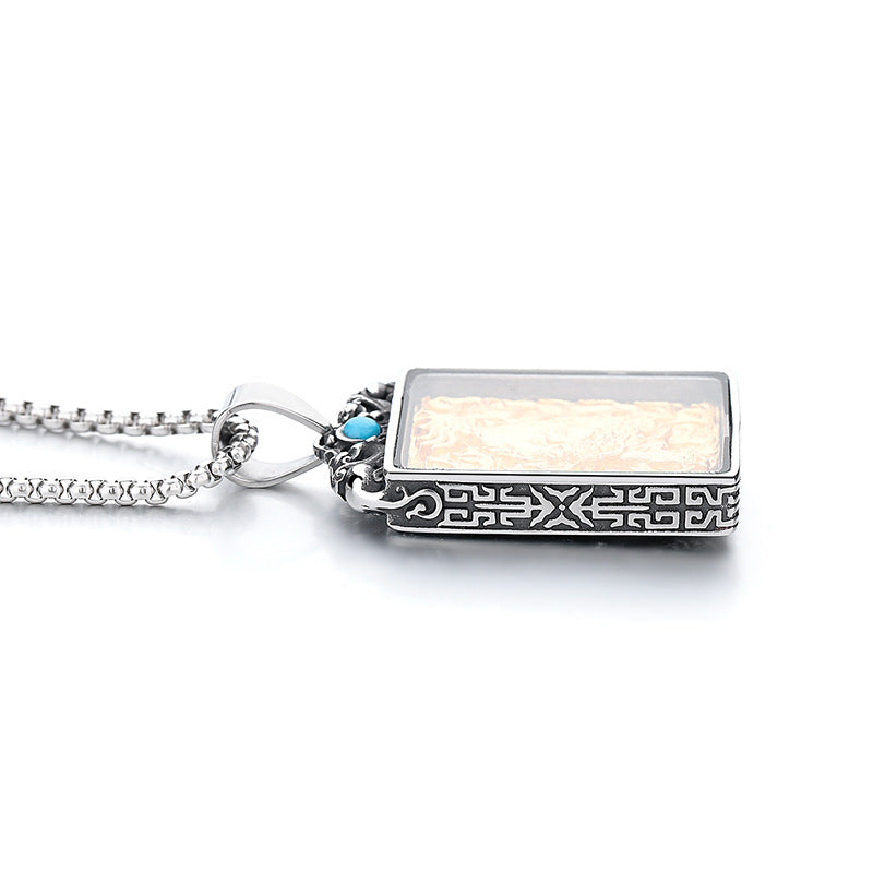 Titanium Steel Gold-Plated Necklace – Luxury Men