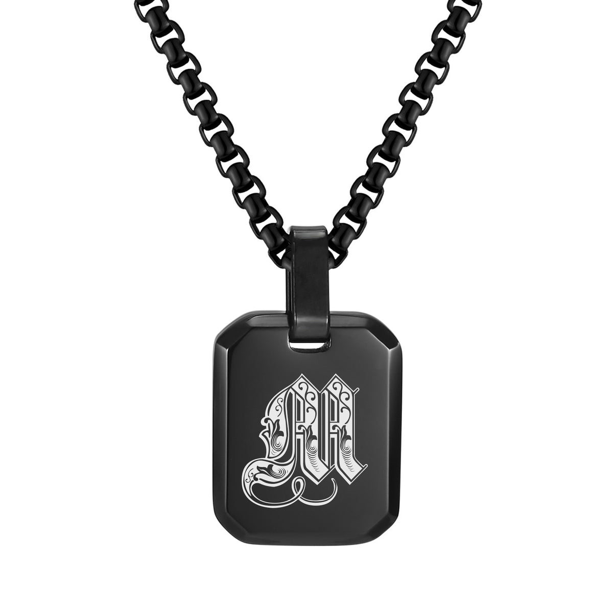 Stainless Steel Initial Letter & Blank Pendants