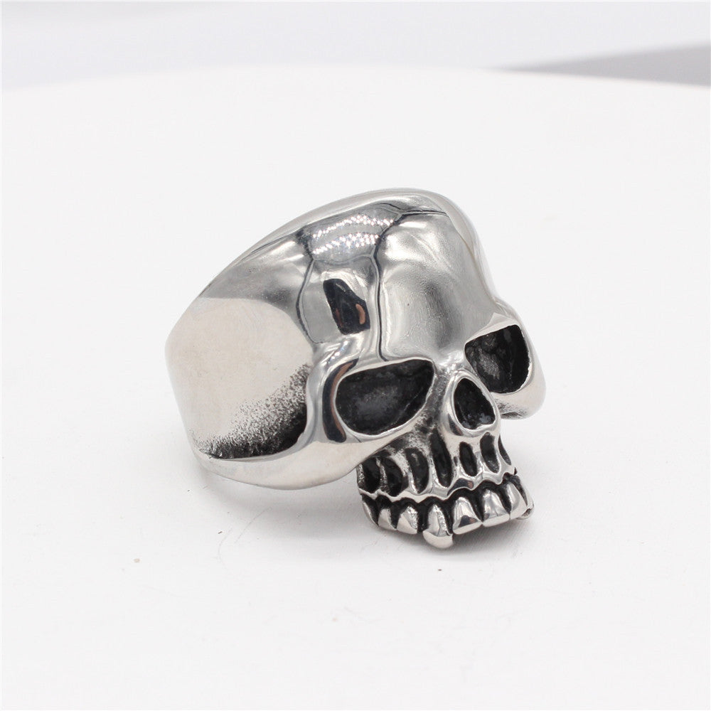 Titanium Steel Skull Ring