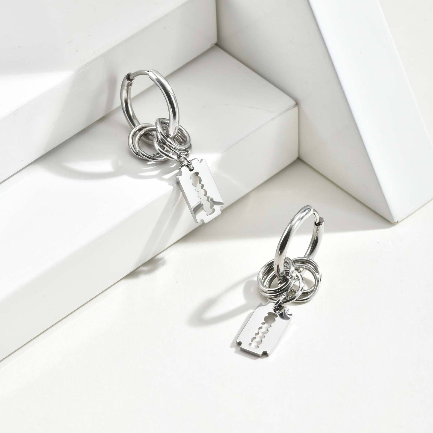 Planderful Stainless Steel Mens Earrings Personalized