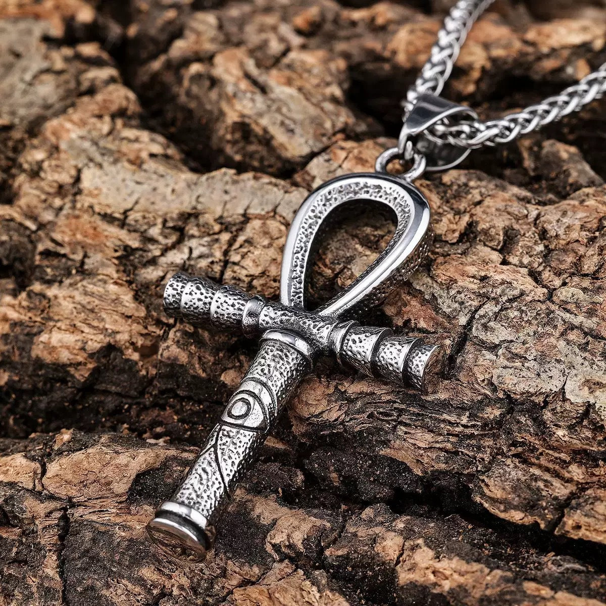 Eye Of Horus Pharaoh Scepter Pendant Necklace Titanium Steel For Men By Planderful Everyday Genie