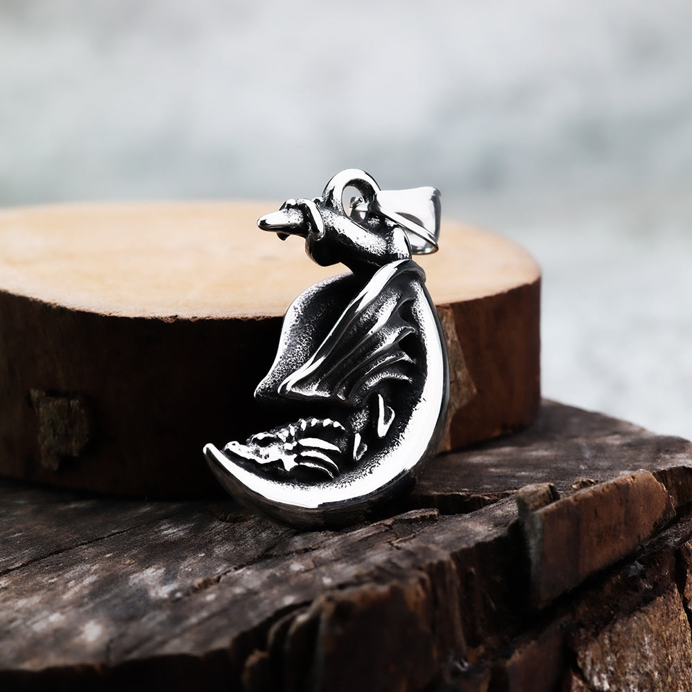 European And American Retro Stainless Steel Men's Pendant Necklace