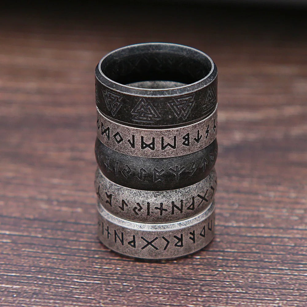 Vintage Viking Stainless Steel Men's Ring