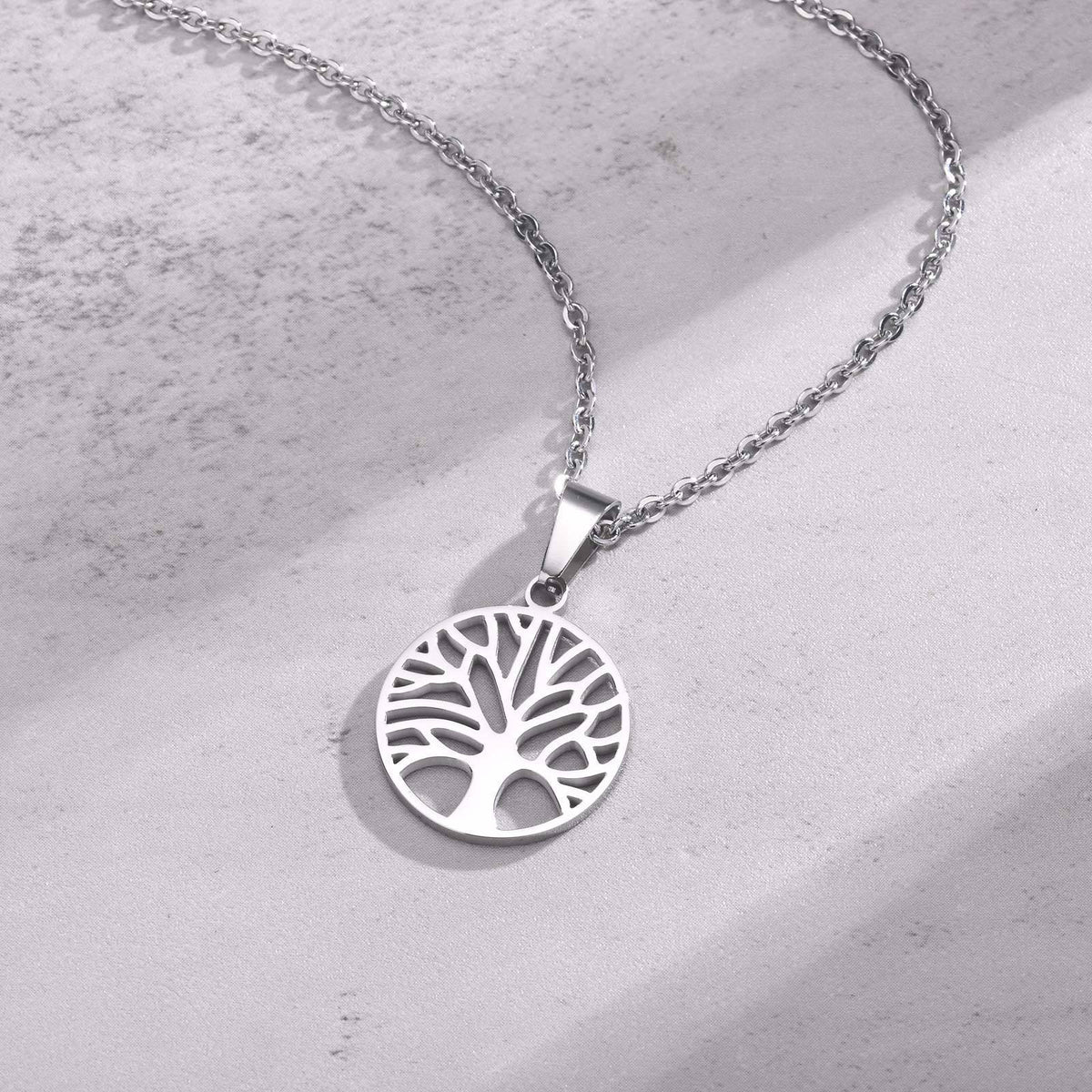 Tree of Life Stainless Steel Necklace