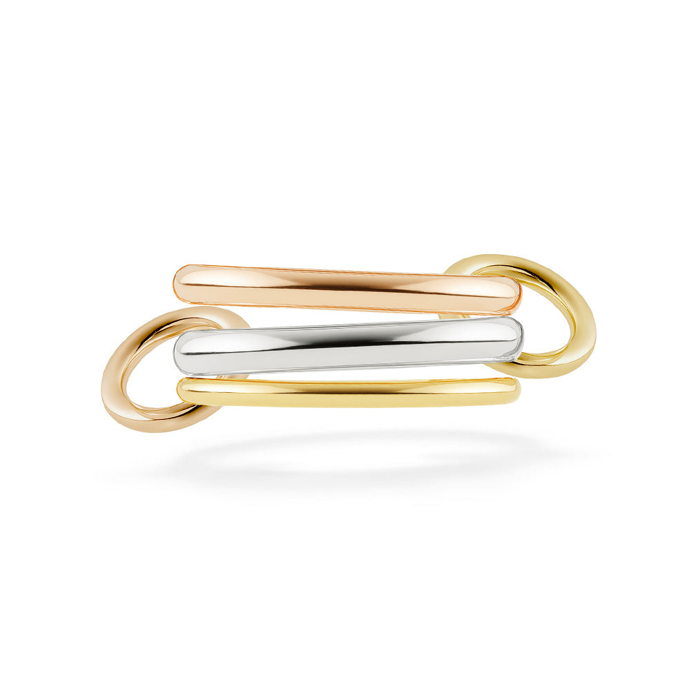 Planderful Stacking Interlocking Ring For Men And Women Size 6 To 9 Three Ring Band Creative Unisex Hand Jewelry