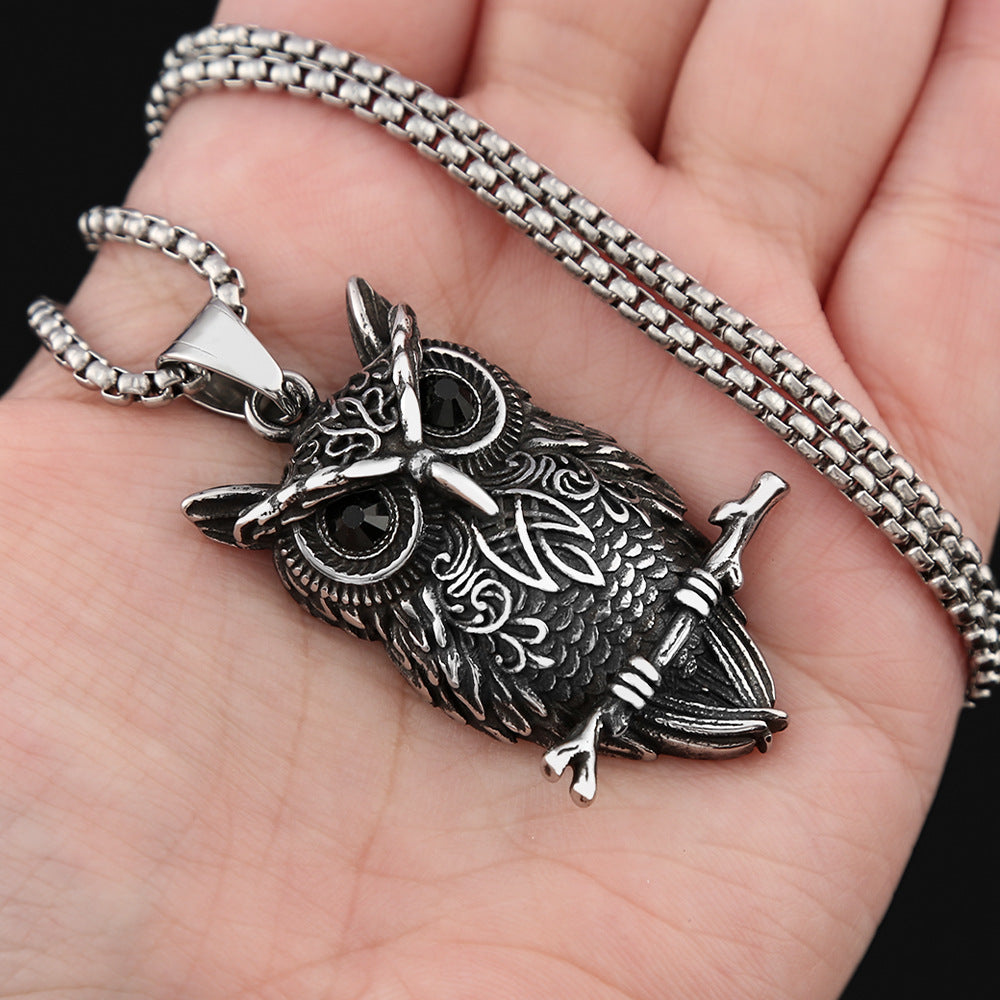 Skull Viking Stainless Steel Men's Pendant Necklace