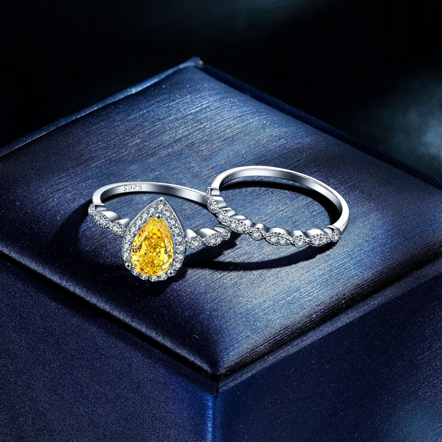 Sterling Silver 1.5ct Colored Treasure Ring for Women