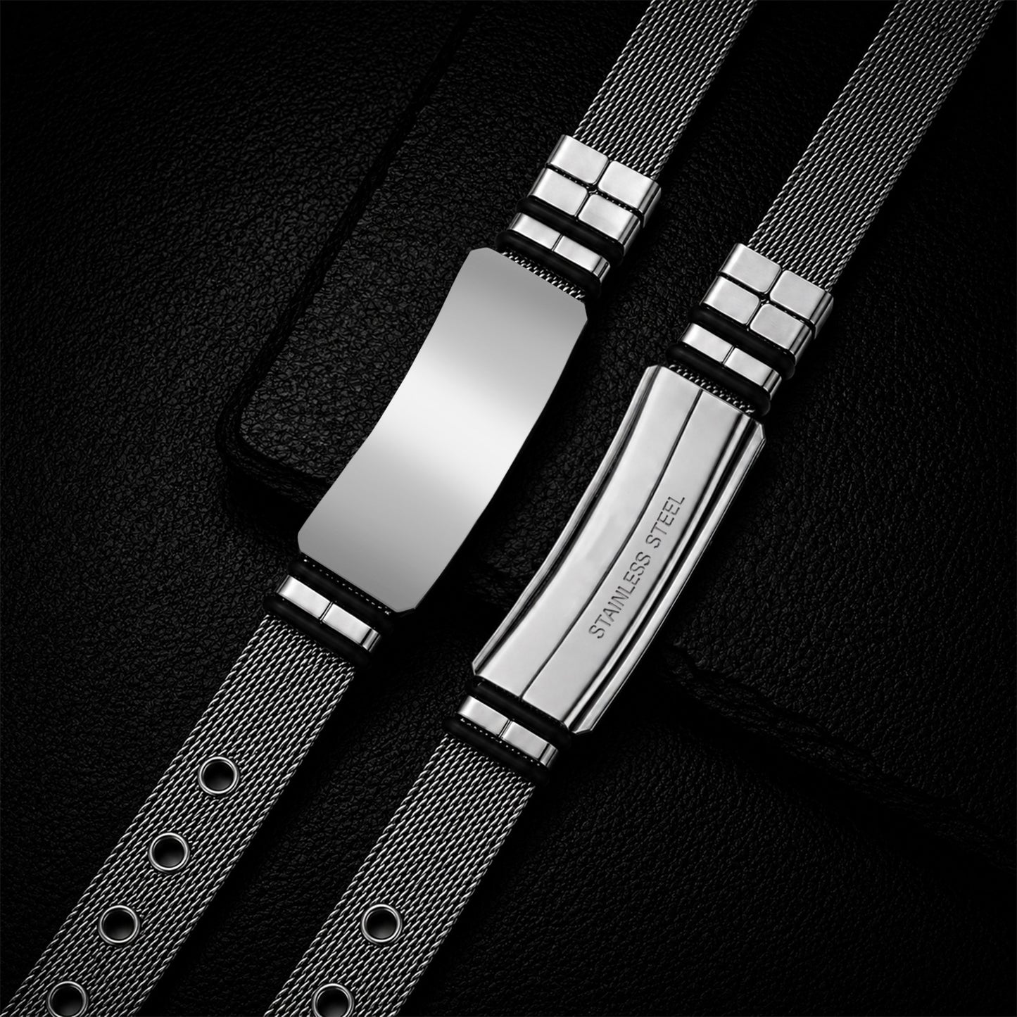 Planderful Everyday Genie Adjustable Stainless Steel Couple Bracelet Unisex Gift For Him And Her
