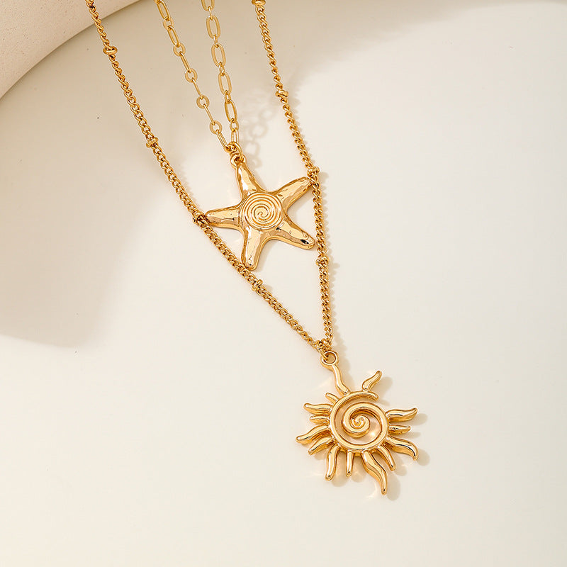 Planderful Vienna Verve Necklace – Stunning Star and Sun Design