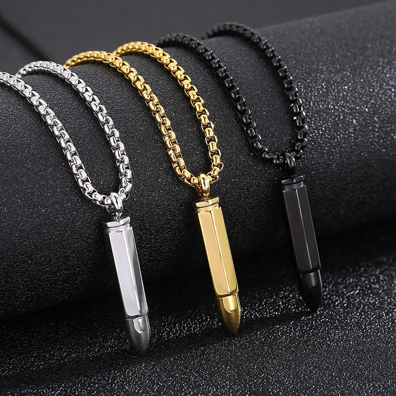 Stylish Multi-Color Electroplated Titanium Steel Pendant for Men