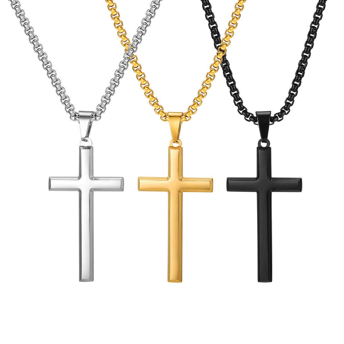 Cross Stainless Steel Necklace for Men
