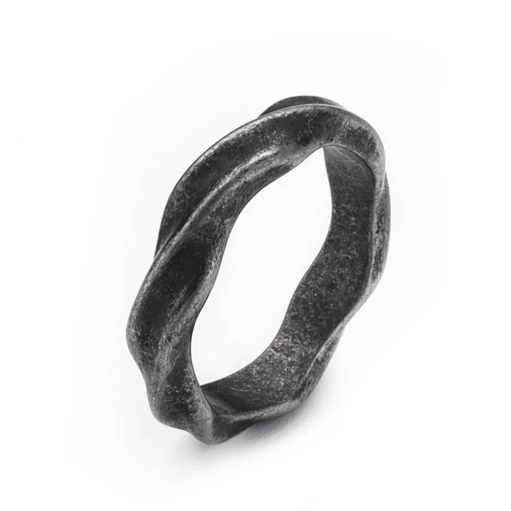 Viking Light Stainless Steel Men's Ring