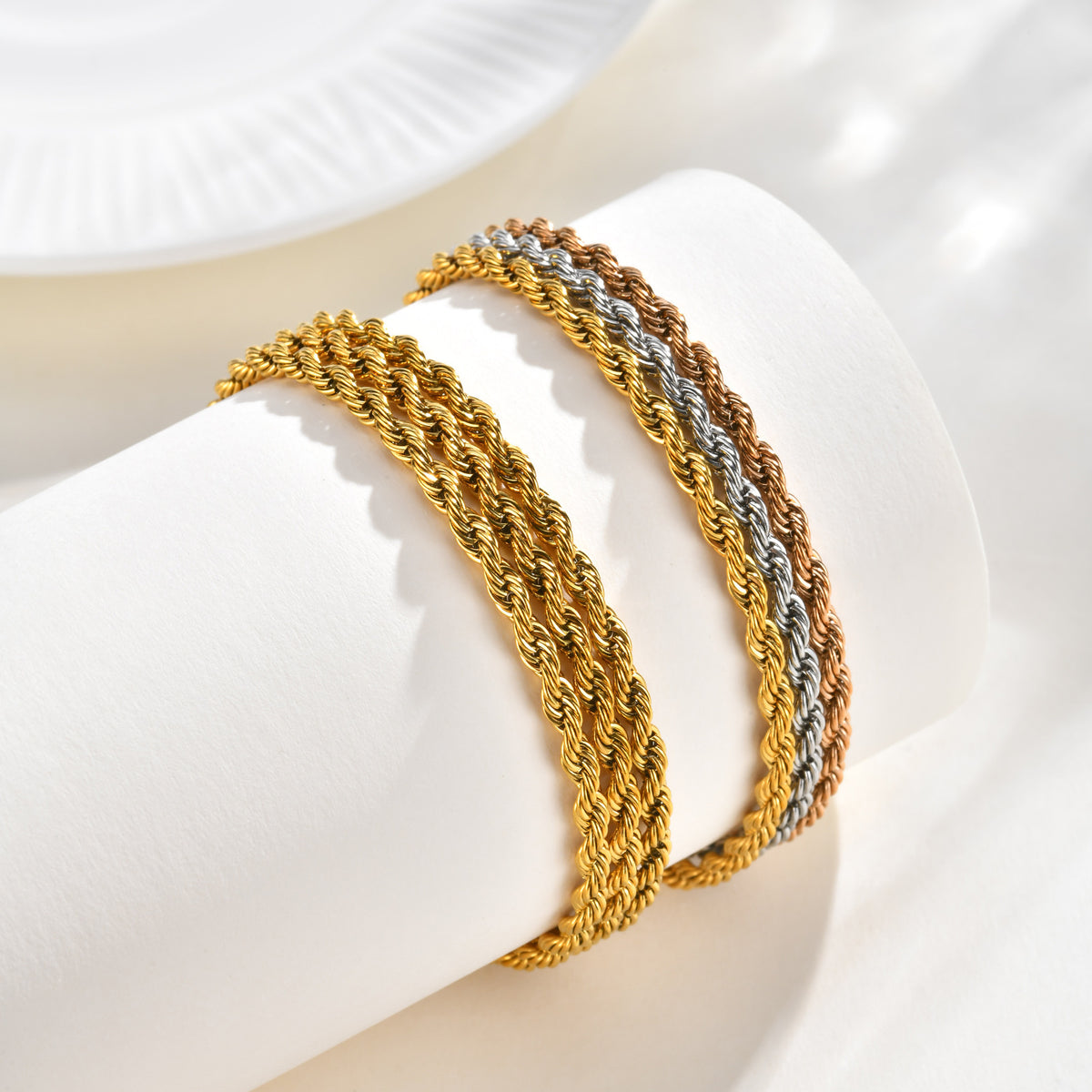 Braided Stainless Steel Bracelet