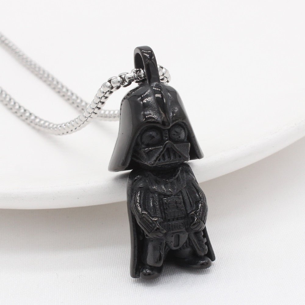 Personalized Retro Skull Titanium Steel Pendant for Men - Wholesale European and American Jewelry