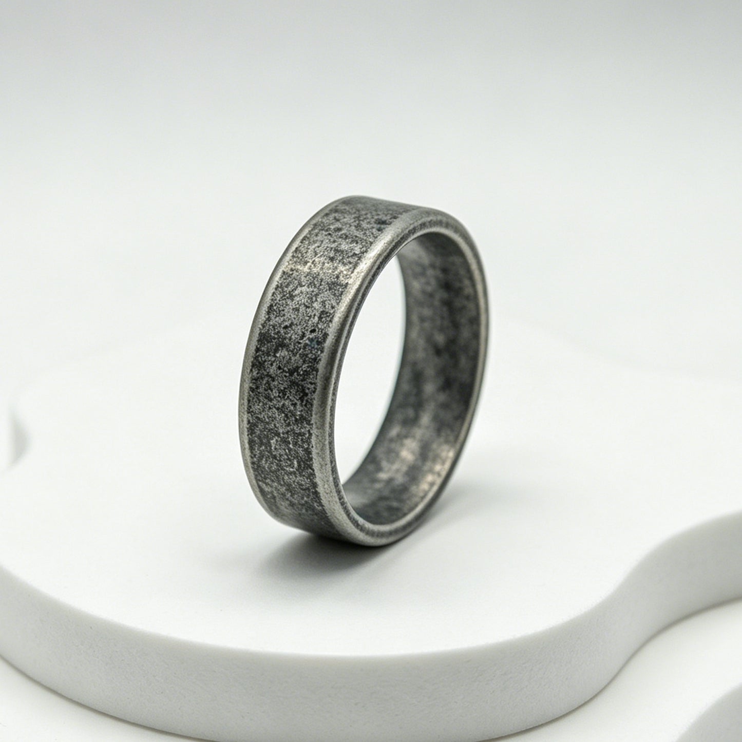 Planderful Stainless Steel Ring Unisex Everyday Durable Bold Retro Statement Jewelry