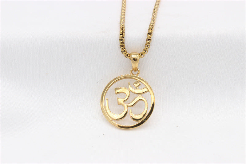 Planderful European And American Religious Symbols Pendant Titanium Steel Unisex Protection Statement Jewelry