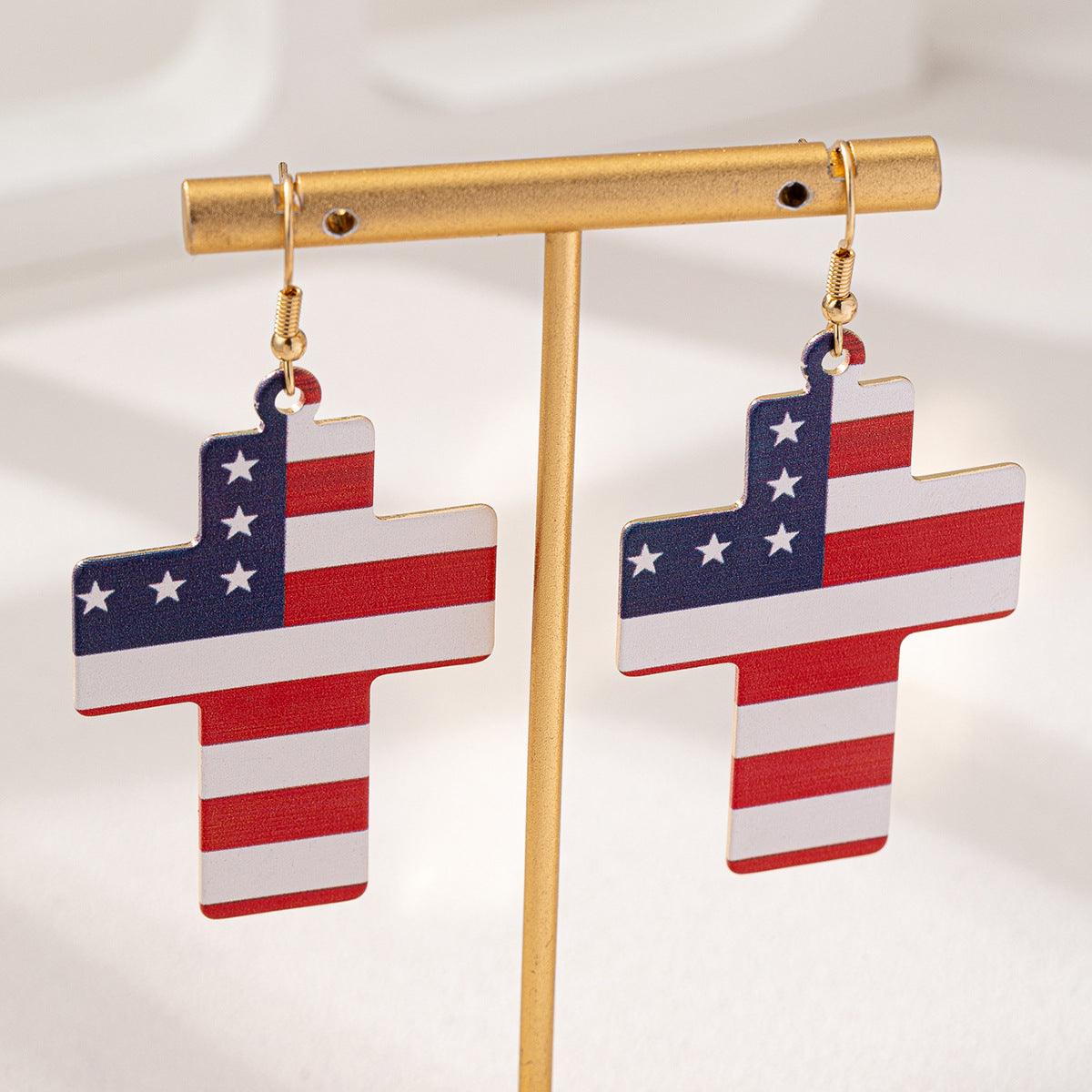 Planderful Vienna Verve Earrings – Stylish American Independence Day Design