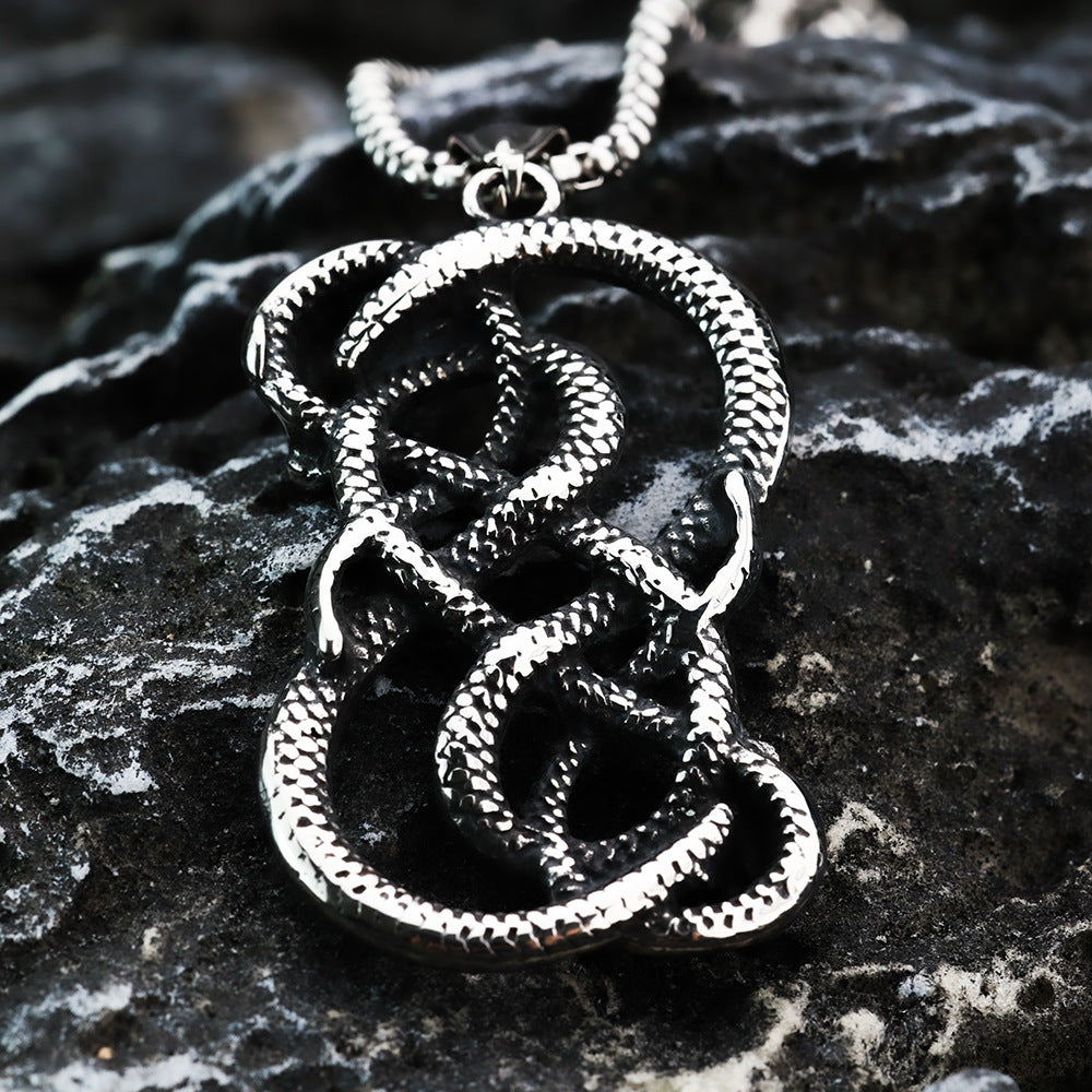 European And American Retro Stainless Steel Men's Pendant Necklace