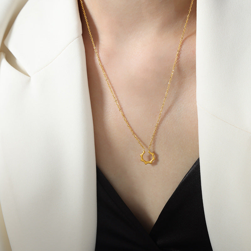 Elegant Titanium Pendant Necklace for Women