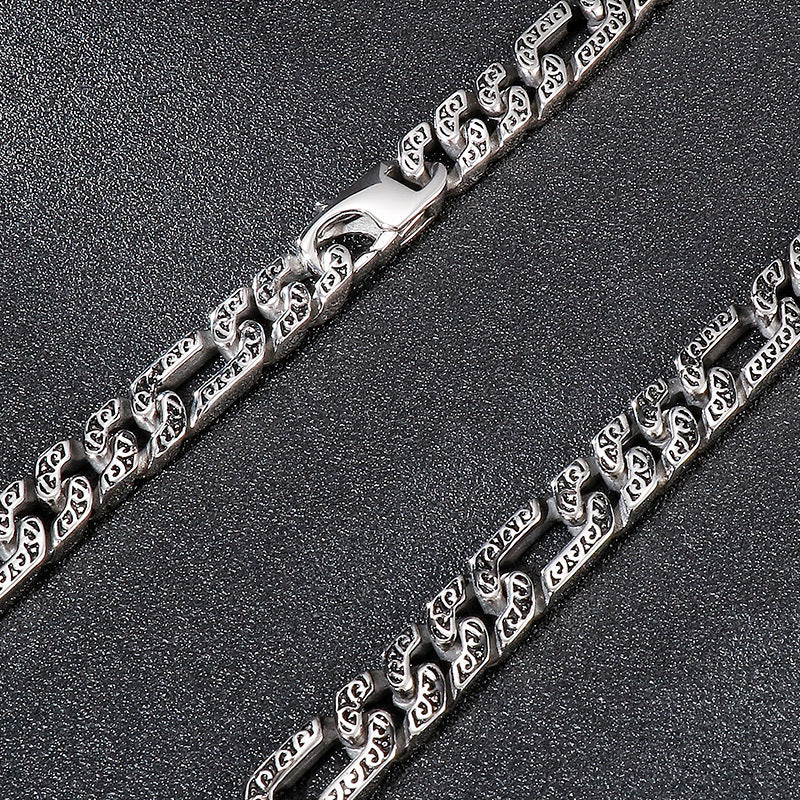 Stainless Steel Necklace,, Casting Titanium Steel Necklace Bouncing