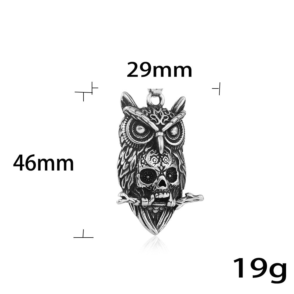 European And American Stainless Steel Eagle Pendant Necklace