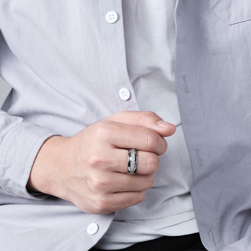 Cross-Border E-Commerce Supply Curved Tungsten Steel Ring