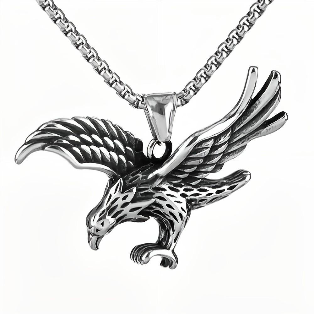 European and American Jewelry Wholesale Men's Eagle Pendant Necklace