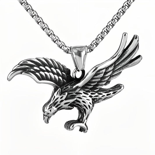 European and American Jewelry Wholesale Men's Eagle Pendant Necklace