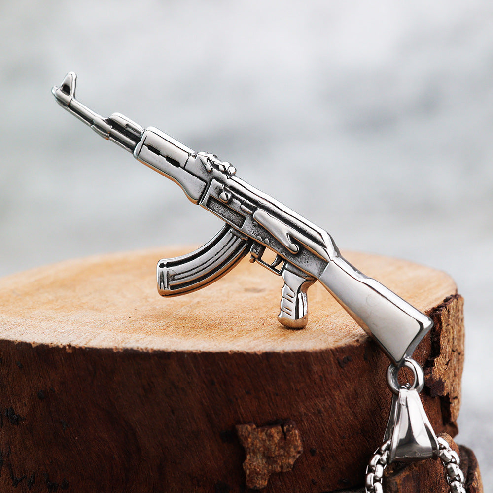 Punk Hip-Hop Stainless Steel Pendant Necklace
