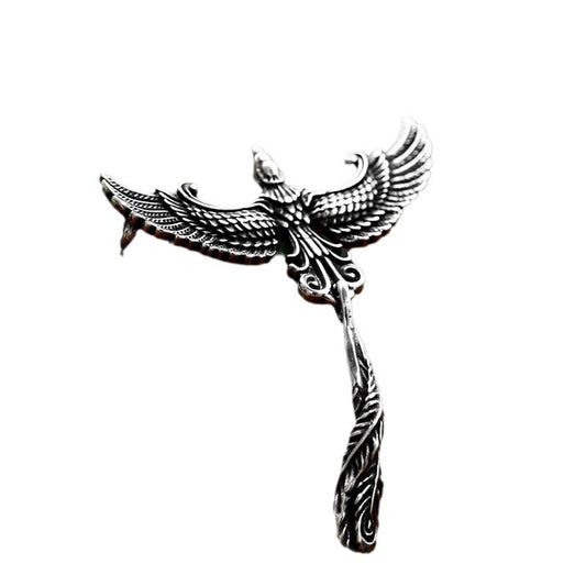 Titanium Steel Retro Personalized Animal Pendant for Men - Wholesale Cross-Border Stainless Steel Phoenix Jewelry by Planderful