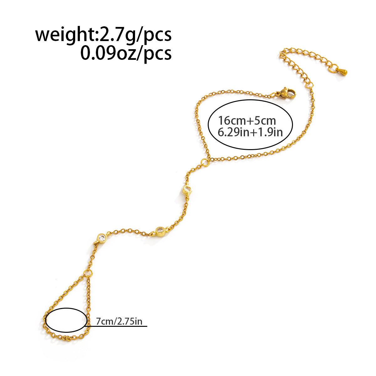Planderful Vienna Verve Stainless Steel Snake Chain Bracelet With Zircon Beads For Women Elegant Statement