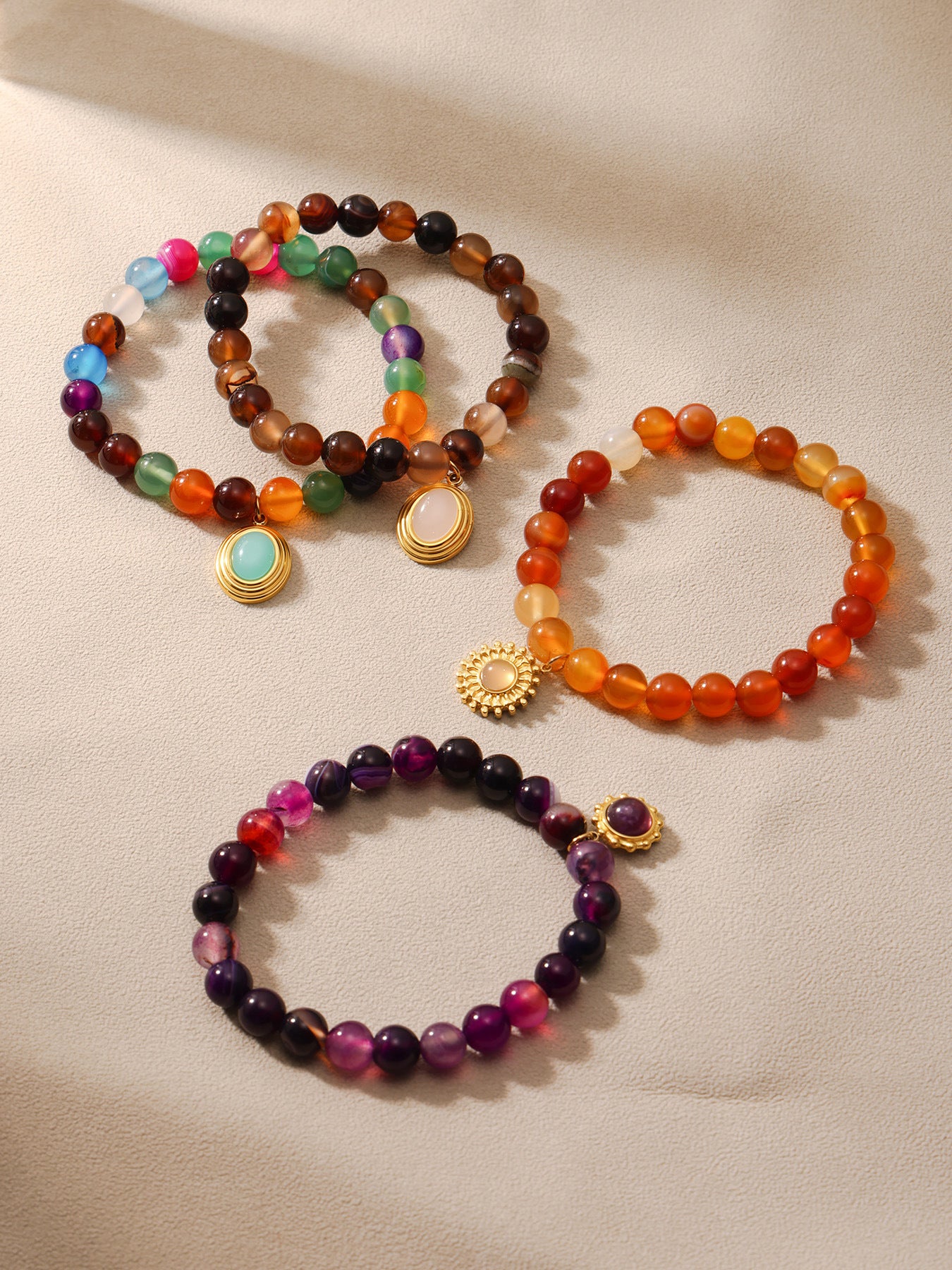 Planderful Natural Agate Bracelet Women Gift Girlfriend