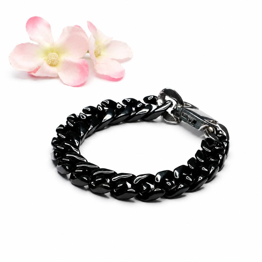 Jadeite Cuban Chain Bracelet
