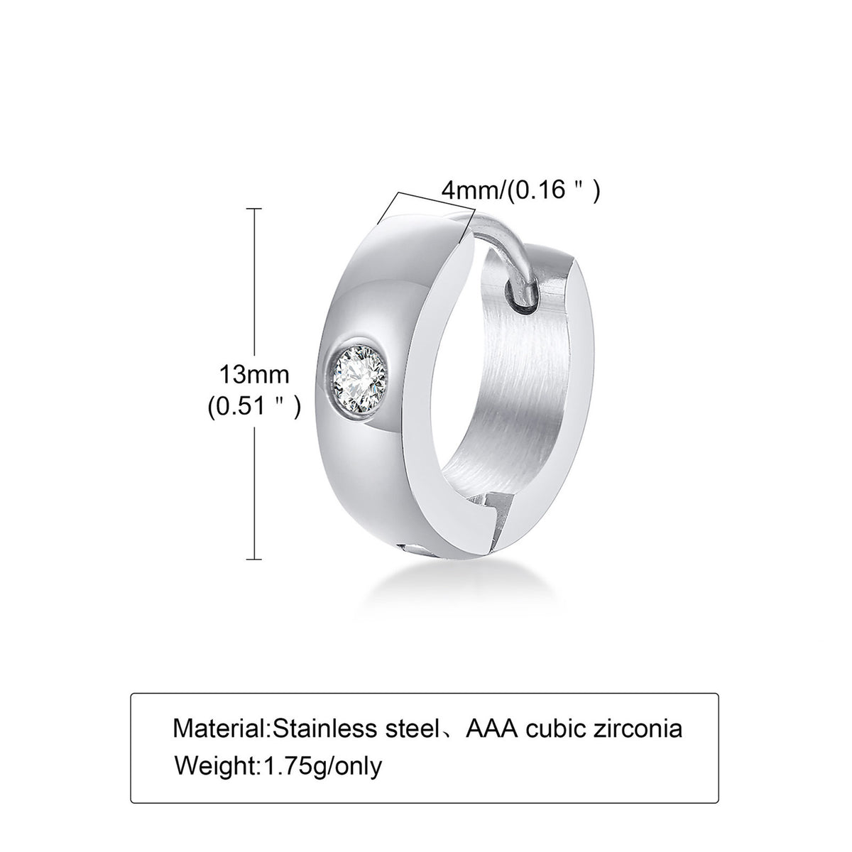 Silver-Tone Single Earring