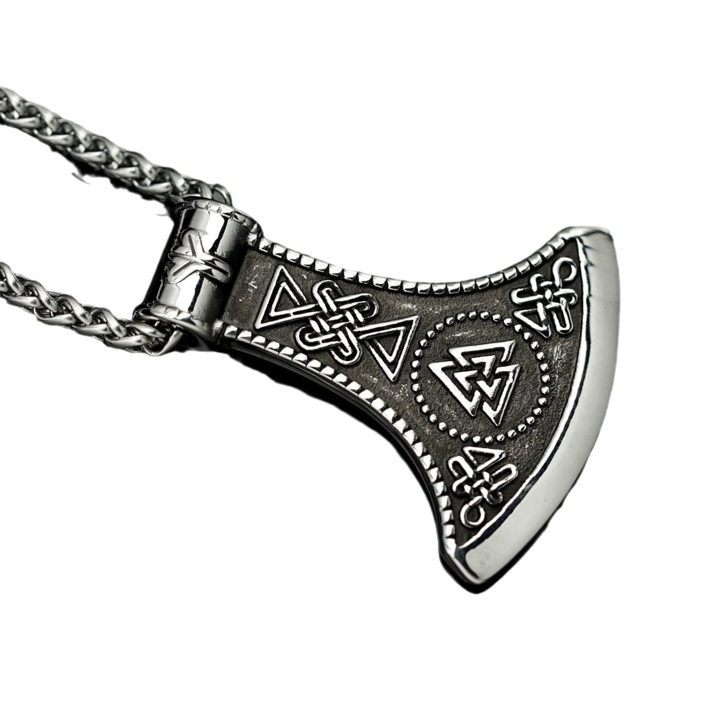 Steel Necklace - Vintage Viking Celtic Knot Pendant For Men