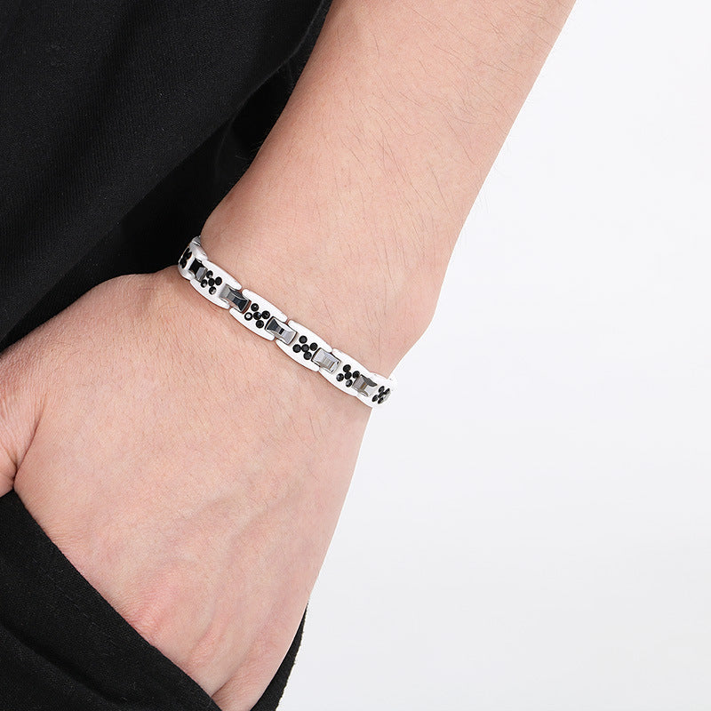 Planderful Dopamine Magnet Tungsten Bracelet Unisex