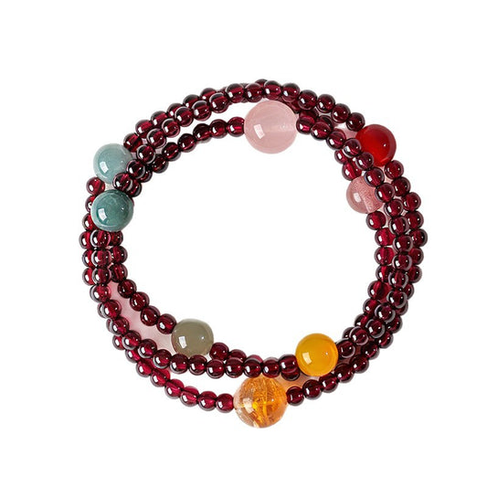 Hetian Jade Rose Quartz Crystal Bracelet