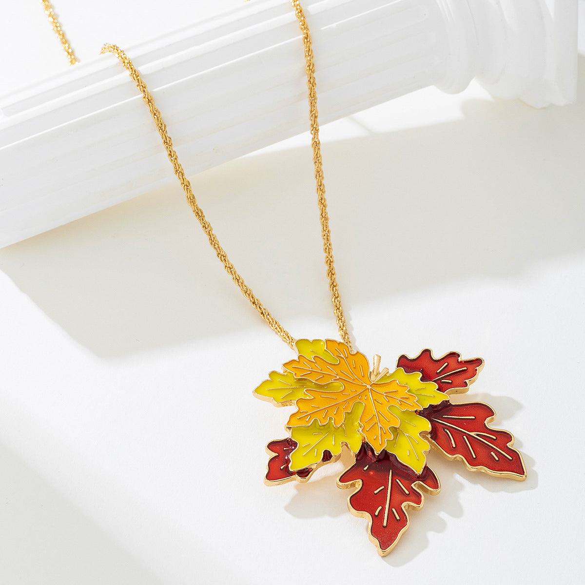 Stylish Metal Maple Leaf Jewelry Set for Women by Planderful