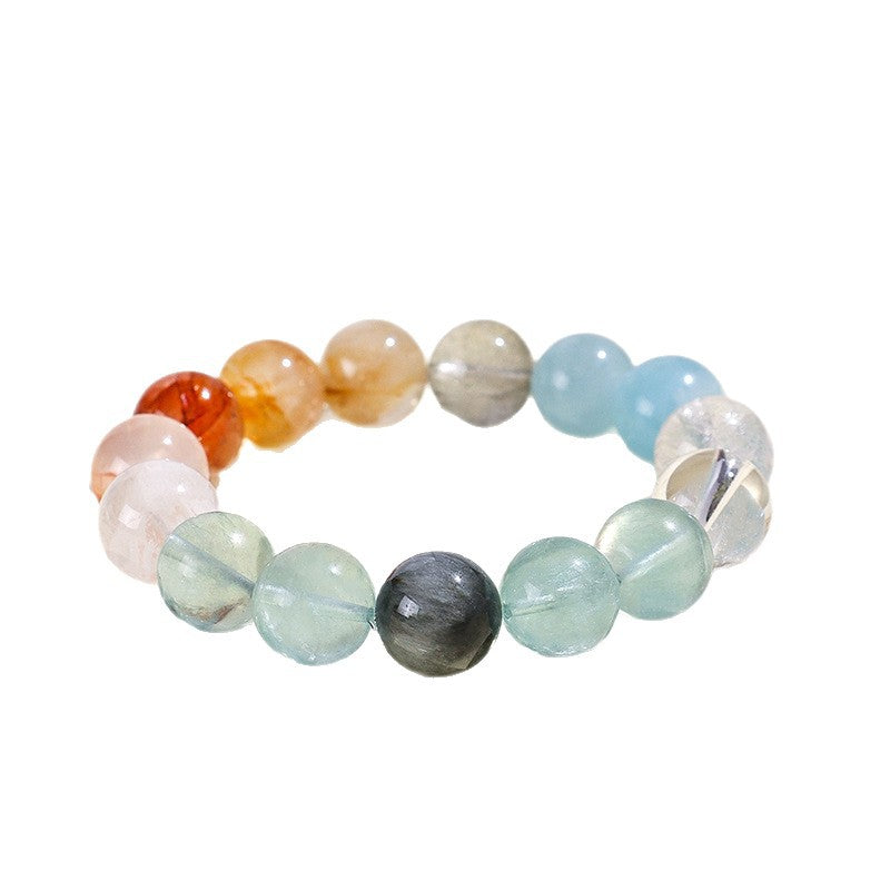 Planderful Fortune's Favor Bracelet – Fresh and Sweet Sea Blue Powder Crystal
