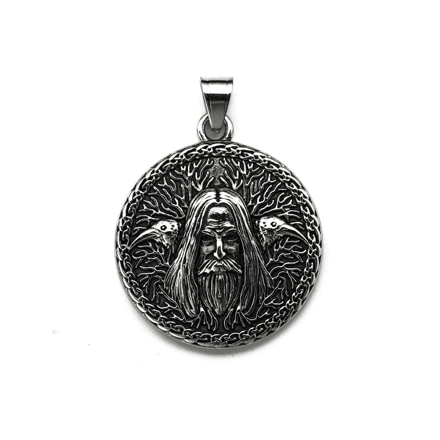 Steel Necklace - Vintage Nordic Viking Pendant