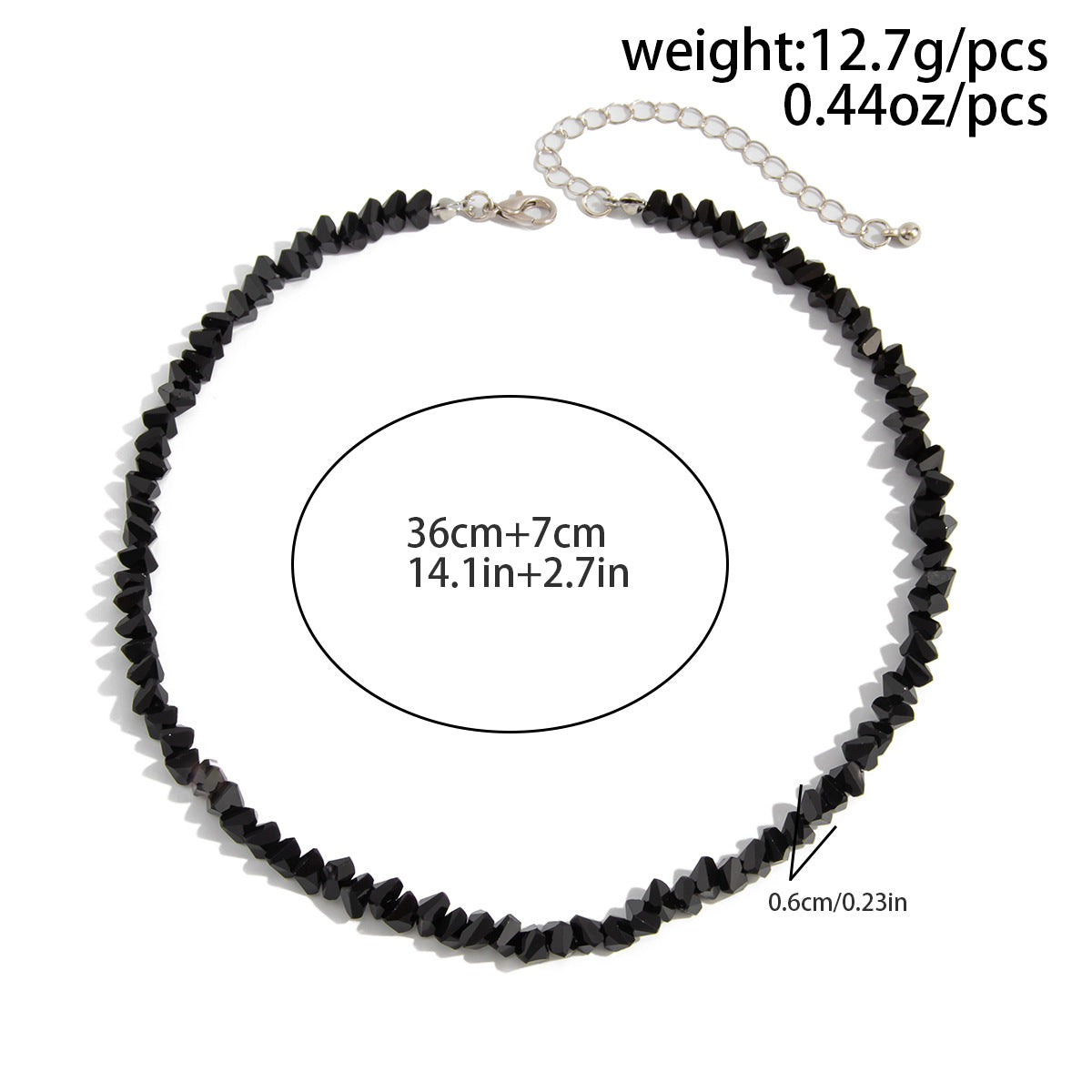 Black Crystal-Style Short Choker