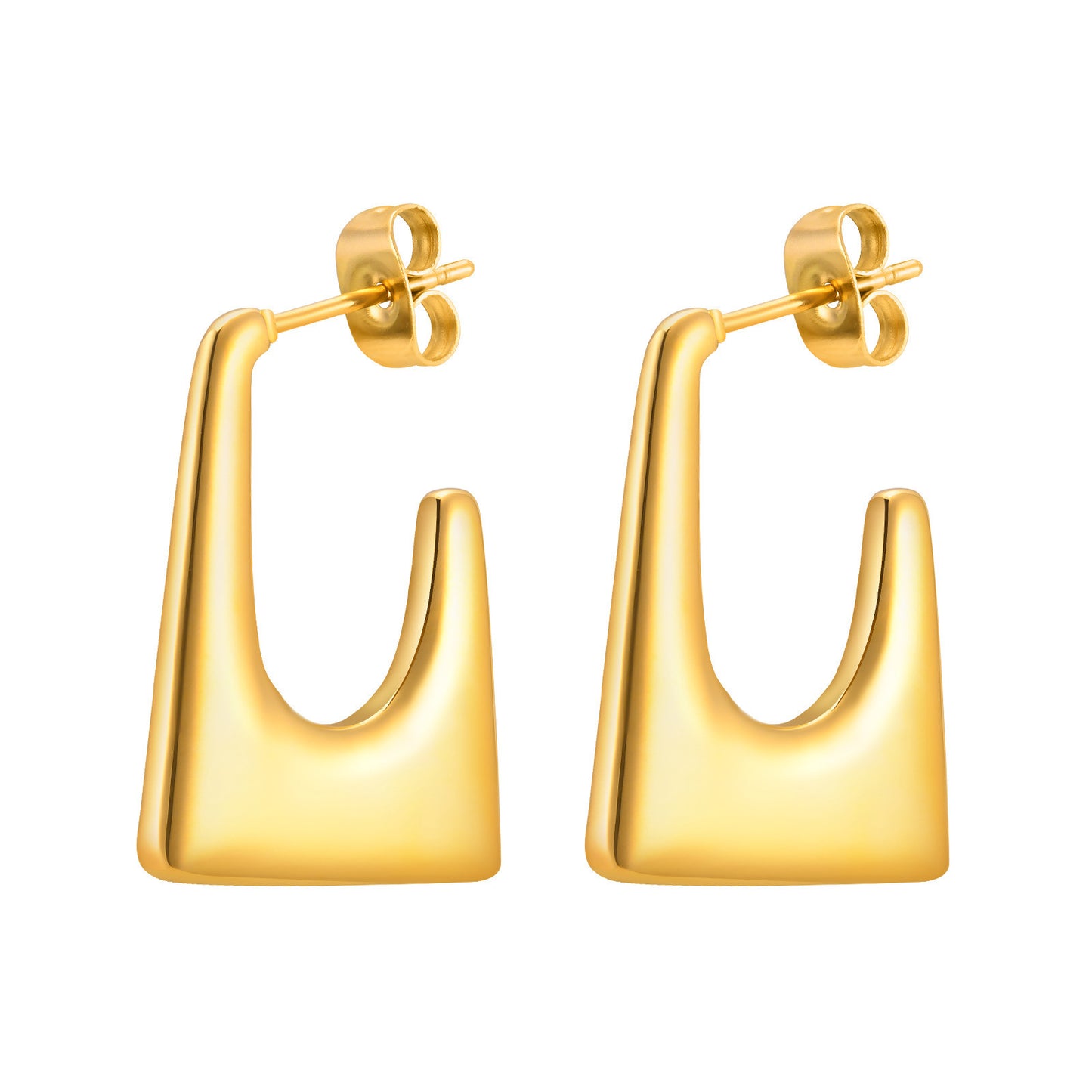Personalized Fashion Earrings 18K Gold U-Earrings For Women