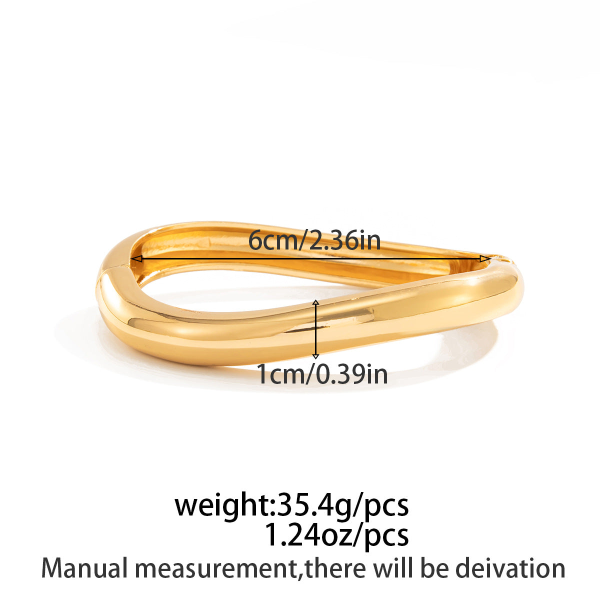 Planderful Vienna Verve Insta Bracelet For Women Glossy Simple Style Statement Jewelry